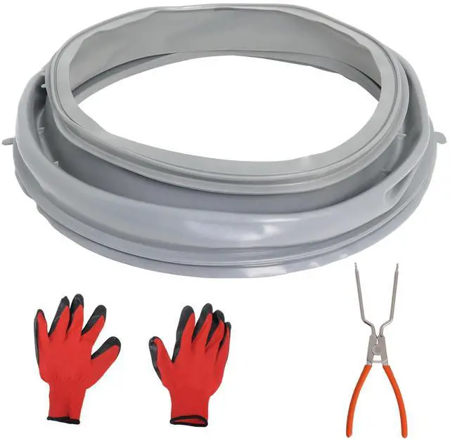 Main image of WPW10381562 WFW9050XW00 WFW9150WW00 Washer Door Seal Bellow Boot Gasket Compatible with Whirlpool WFW9150WW01 WFW9250WW01, Maytag 2000 Series MHWE200XW00, Amana Inglis, Replace W10290499