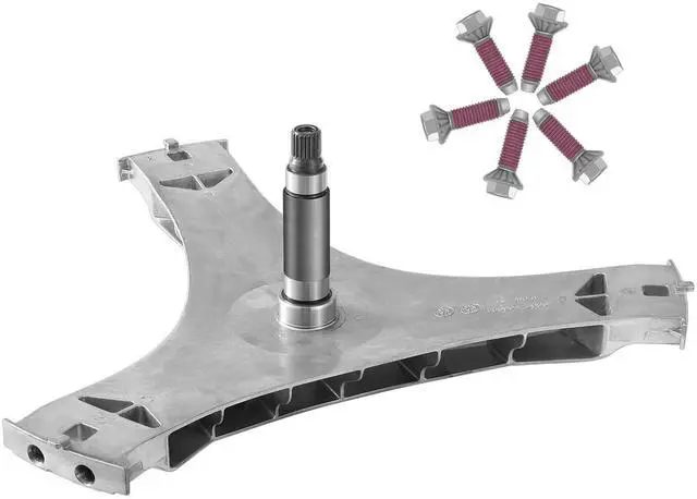 Main image of DC97-16509B Washer Flange Shaft Assembly Compatible with Samsung Washing Machine, with DC60-40137A Spider Hex Bolt (6 Pack) Replace DC97-16509B DC97-16509A PS4221666 3282591