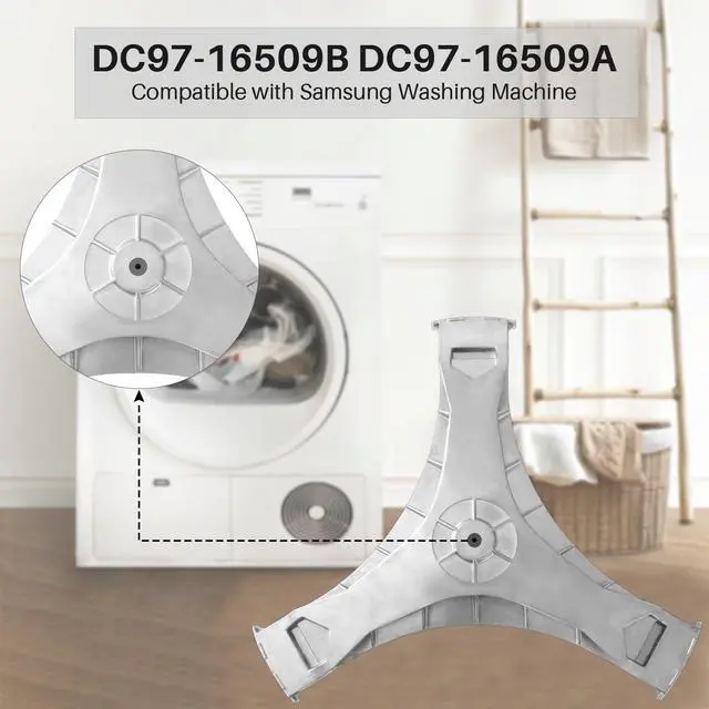 Alt view image 2 of 7 - DC97-16509B Washer Flange Shaft Assembly Compatible with Samsung Washing Machine, with DC60-40137A Spider Hex Bolt (6 Pack) Replace DC97-16509B DC97-16509A PS4221666 3282591