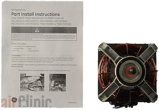 Alt view image 2 of 3 - Appliances WE17X22217 Dryer Drive Motor Kit