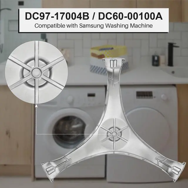 Alt view image 2 of 7 - DC97-17004B Washer Flange Shaft Assembly Compatible with Samsung Washing Machine, with DC60-40137A Spider Hex Bolt (6 Pack) Replace DC97-17004A DC97-17004E AP5800144