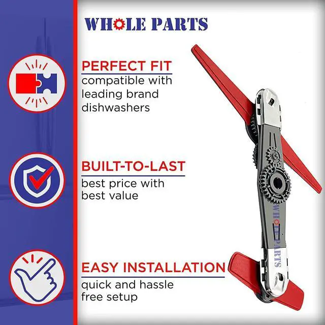 Alt view image 4 of 7 - Upgraded Dishwasher Lower Spray Arm Assembly Part # W10859935 - Replacement & Compatible With Some Kenmore and Whirlpool Dishwashers