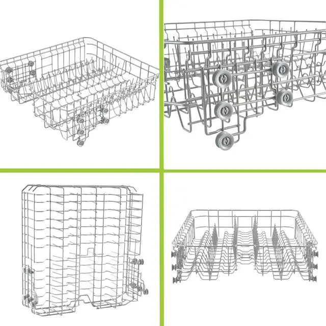 Alt view image 2 of 5 - DD82-01074A Middle DishRack (20.6D*22.4W) Assembly Dishwasher Replacement - Fit For Samsung Dishwasher Parts DW80R5061,DW80R5060,DW80K7050UG,DW80K5050US Series