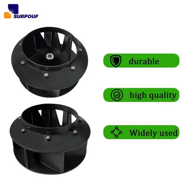 Alt view image 5 of 6 - 70359801P Blower Fan (3Pcs) Fits for Huebsch Speed Queen and Ipso Dryer Replaces 70123301, 70123301P, 70248601, 70248601P, 70359801, TU20281, TU21120, TU218171