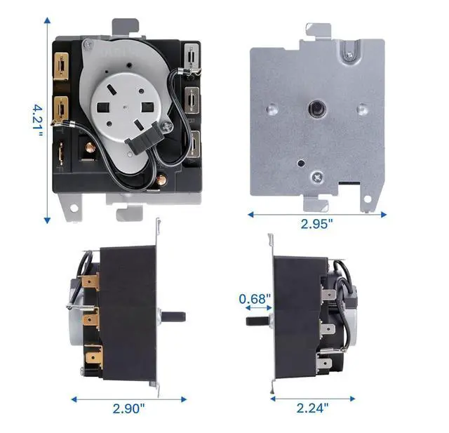 Alt view image 3 of 7 - Replacement (234D2377P004) - Laundry Dryer Timer - Direct Replacement for WE04X24550, WE04X24549, TMD14M30, PS11763064, and AP6031056