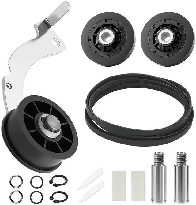 Main image of Upgraded Dryer Repair Kit Compatible with Speed Queen 1992 and Newer, with RB170002 Dryer Roller Kit & D511255P Dryer Cylinder Belt & D516792 Dryer ldler Pulley & RB170003 Dryer Drum Glide Kit
