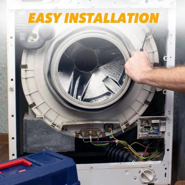 Alt view image 7 of 7 - Upgraded Dryer Repair Kit Compatible with Speed Queen 1992 and Newer, with RB170002 Dryer Roller Kit & D511255P Dryer Cylinder Belt & D516792 Dryer ldler Pulley & RB170003 Dryer Drum Glide Kit