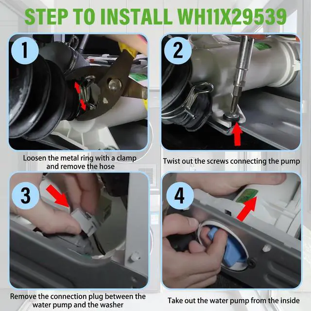 Alt view image 7 of 7 - GFW550SSN2WW GFW550SSN1WW GFW550SSN0WW GFW550SSN5WW GFW550SSN4WW GFW510SCN0WW GFW550SSN3WW GFW510SCN1WW GFW510SCN2WW GFW510SCN3WW GFW655SSV0WW GFW850SPN0DG Washer Drain Pump Filter Fit for G.E