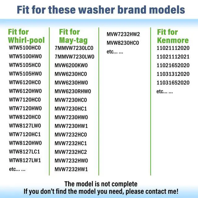 Alt view image 4 of 7 - Washer Drain Pump Compatible with May-tag Washers MVW6200KW0 MVW6230HC0 MVW6230HW0 MVW6230RHW0 MVW7230HC0 MVW7230HC1 MVW7230HW0 MVW7230HW1 MVW7232HC0 MVW7232HC1 MVW7232HC2 MVW7232HW0 MVW7232HW1