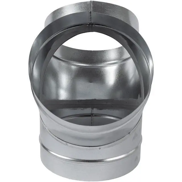 Alt view image 4 of 7 - 8" Inch 3 Way Metal Duct Splitter. 60 Degree 3 Way Y Shape Connector. Connect Multiple Machines - Dryer and Extractor Hood or Dryer and Dryer in one ducting