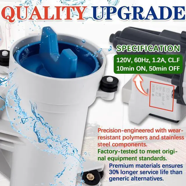 Alt view image 3 of 7 - Washer Drain Pump Filter WH11X39237 Fit for GE GFW650SPN0SN GFW550SSN4WW | GFW550SSN2WW GFW650SSN2WW, GFW850SPN2RS GFW655SSV0WW, GFW850SSN2WW GFW650SSN0WW GFW650SPN4SN, GFW850SSN2WW WH11X29539