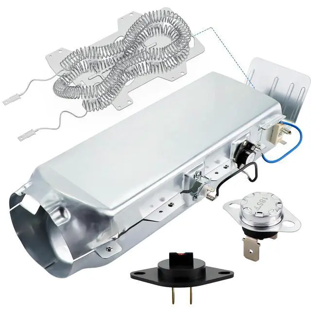 Alt view image 7 of 7 - 2026 UPGRADEDDC97-14486A Dryer Heating Element for Samsung Dryer | Compatible with dve50r5200w/a3 dve50r5400v/a3 dv45h7000ew/a2, Replaces DC97-14486Dwith DC47-00016A DC32-00007Aby