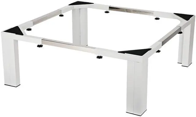 Main image of Adjustable Washer Dryer Pedestal, 12 Heavy Duty Stand (1200 lbs), 21-29 Universal Fit Laundry Riser with Anti-Vibration Pads, Stainless Steel Base for Washing Machine, Dryer, Refrigerator