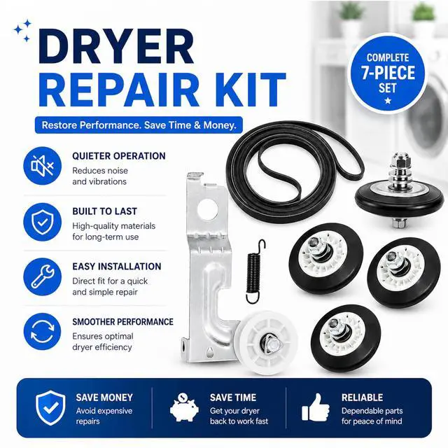 Alt view image 6 of 7 - DLE1501W DLGX4271V DLE1101W DLEX2501V DLEX3570W Dryer Drum Roller Kit for DLE4970W DLEY1201V DLE1001W DLGX3571W DLG1102W DLGX4271W DLE3500W DLGX2502W DLGX5781WE DLGX8101V DLGY1202V DLHX4271V DOEZ2501V