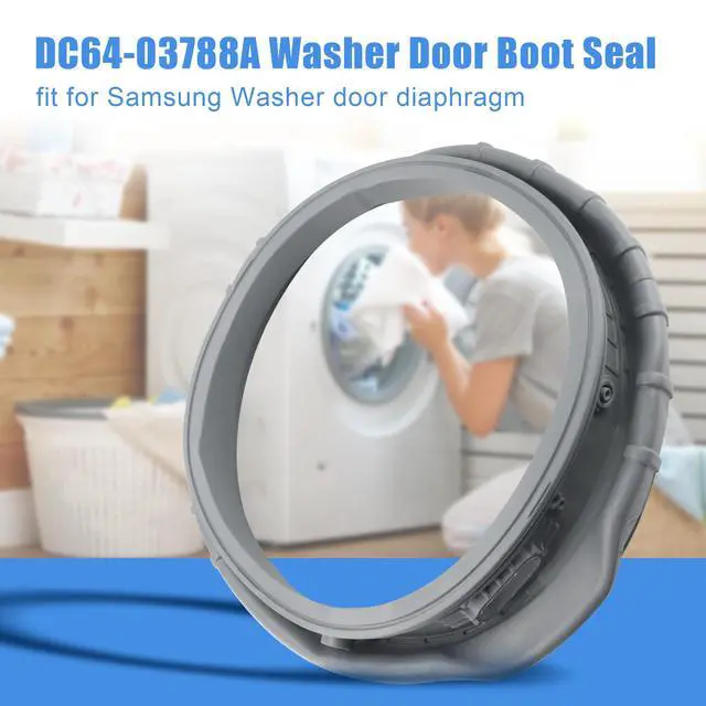 Alt view image 4 of 7 - WF45T6000AW WF45T6000AV Door Seal fit for Samsung DC64-03788A fit for Samsung Front Loader Door Boot Seal Sam-DC64-03788A X 006 AP6884238 WF45R6300 WF45A6400 WF45B630 WF46BB670 WF50A860