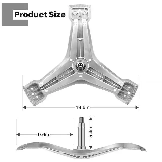 Alt view image 5 of 7 - 4434ER0002D 4434ER0002A Washer Spinner Support, Replacement for L-G Ken-more Washing Machine - Rear Drum Support Spider Replaces 4434ER0002B 4434ER0002E AP5592038