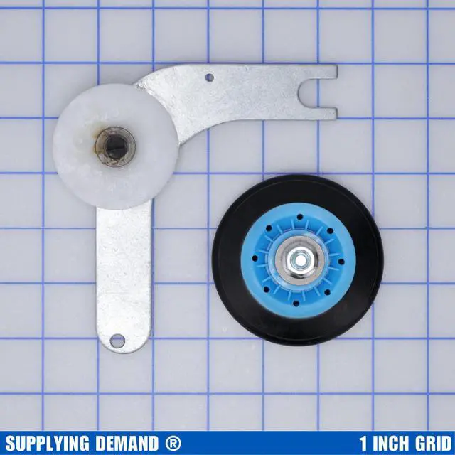 Alt view image 3 of 7 - ELEKIT Clothes Dryer Repair Kit 134793511 Idler Pulley 134719300 Belt 5304523155 Rollers