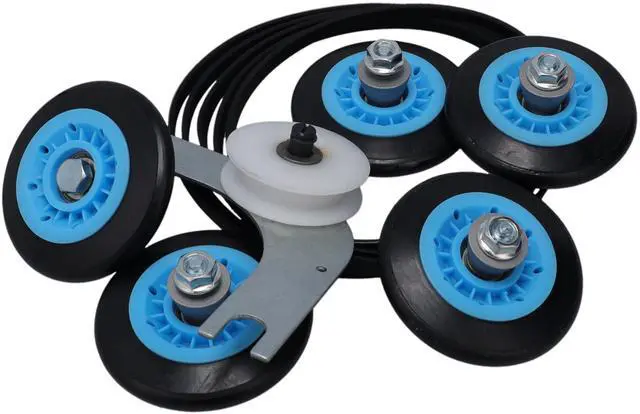 Alt view image 6 of 7 - ELEKIT Clothes Dryer Repair Kit 134793511 Idler Pulley 134719300 Belt 5304523155 Rollers