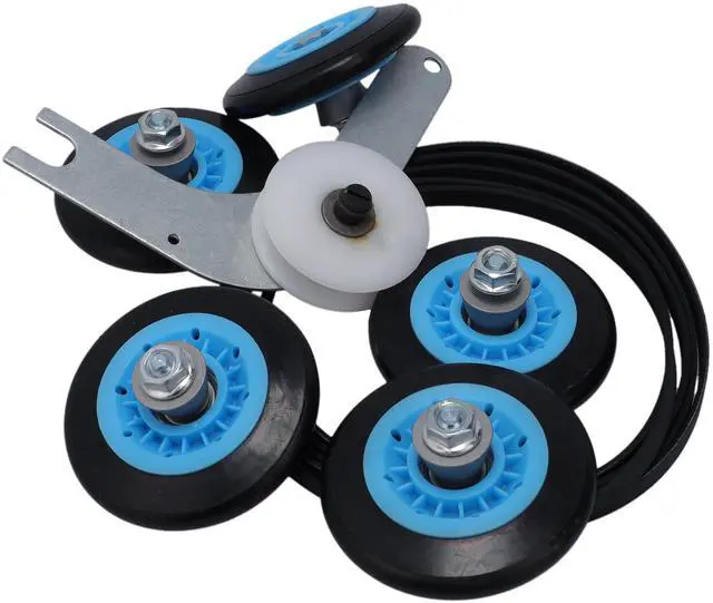 Alt view image 4 of 7 - ELEKIT Clothes Dryer Repair Kit 134793511 Idler Pulley 134719300 Belt 5304523155 Rollers