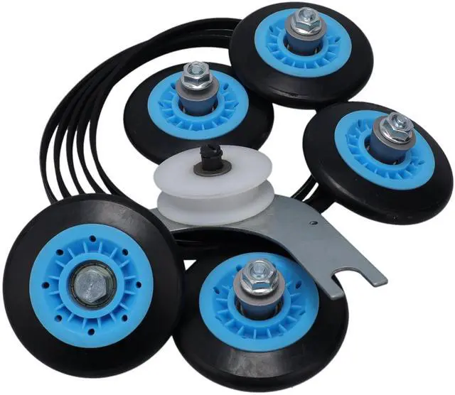 Alt view image 5 of 7 - ELEKIT Clothes Dryer Repair Kit 134793511 Idler Pulley 134719300 Belt 5304523155 Rollers