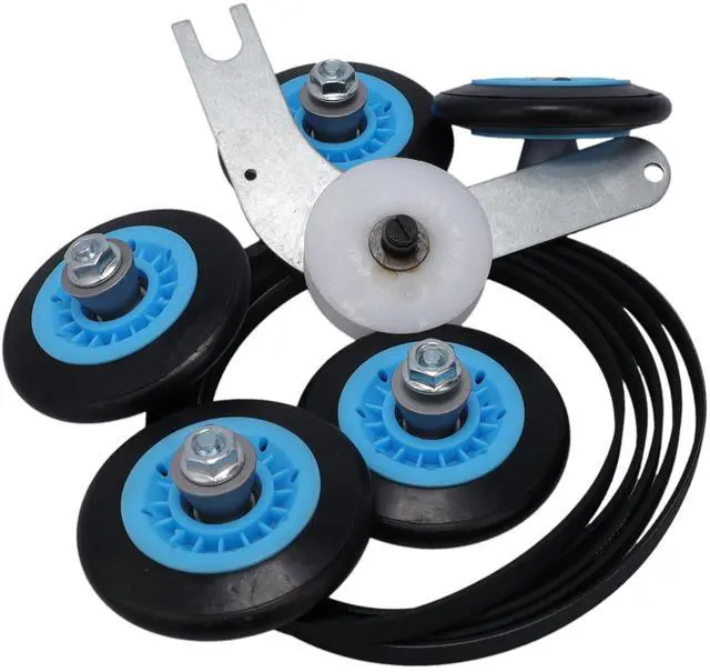 Alt view image 7 of 7 - ELEKIT Clothes Dryer Repair Kit 134793511 Idler Pulley 134719300 Belt 5304523155 Rollers