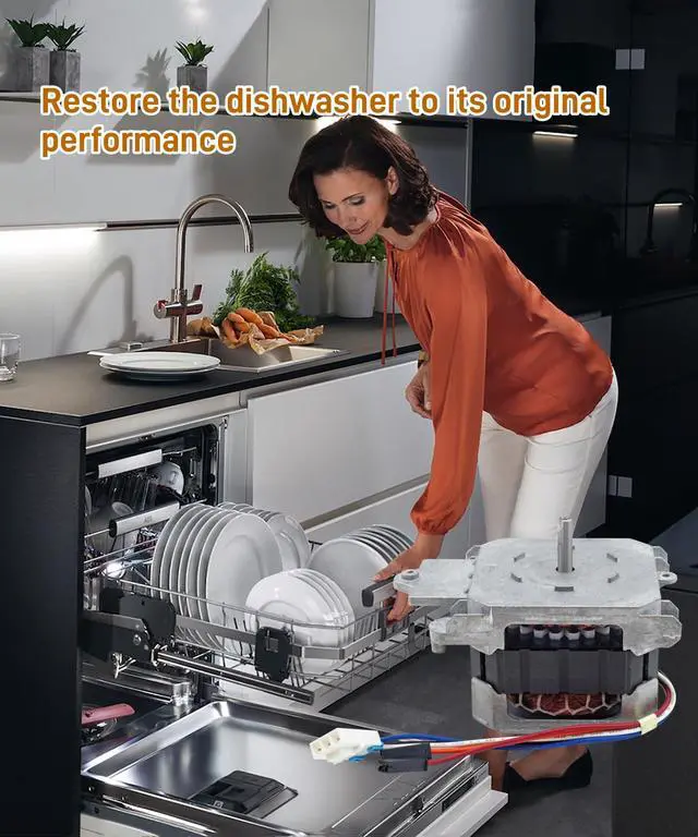 Alt view image 6 of 6 - DD81-01640A IC-77225SSDWB-1 Dishwasher Circulation Pump Motor | Fits for Samsung Dishwasher DW80R5060UG/AA DW80R5060US/AA etc - Solves No Spray,Poor Cleaning & Weak Pressure