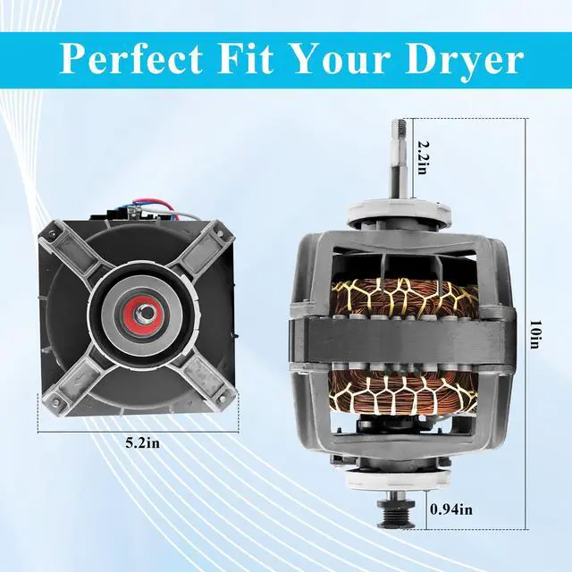 Alt view image 6 of 7 - DC31-00055G DC31-00055H DC31-00055D DFS270ZSEL1 Dryer Motor Samsung | DC31-00055G DFS270ZSEL1 Dryer Motor for Replaces DV45H7000EW DV48H7400EW DV45H7200EW DV42H5000GW DV338AEB Dryer Drive Motor