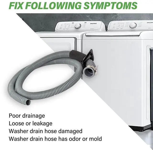 Alt view image 7 of 7 - WA50R5200AW WA45T3200AW WA50R5400AV Washer Drain Hose DC97-18682D for SAMSUNG WA45H7000AW WA400PJHDWR WA45M7050AW WA40J3000AW WA50R5400AW WA50M7450AW WA54M8750AV WA54R7200AW WA52M7750AV WA55A7300AE