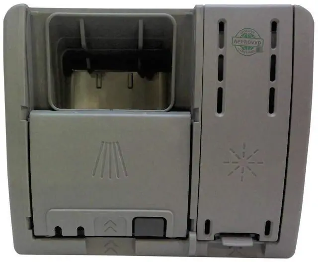 Main image of 00645208 Genuine OEM Detergent Dispenser Assembly (Gray) for Dishwashers