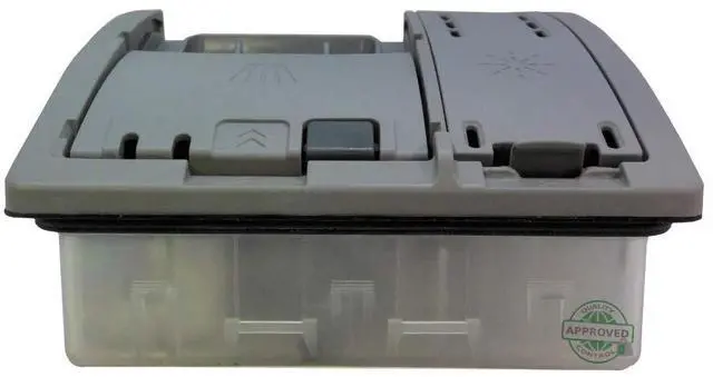 Alt view image 3 of 5 - 00645208 Genuine OEM Detergent Dispenser Assembly (Gray) for Dishwashers