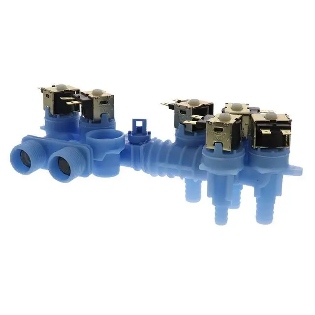 Main image of W10853723 Washer Water Valve Compatible with Whirlpool, Maytag, KitchenAid, Jenn-Air, Amana, Magic Chef, Admiral, Norge, Roper Replacement for W10326913, W10326915, W10342320, 4378158