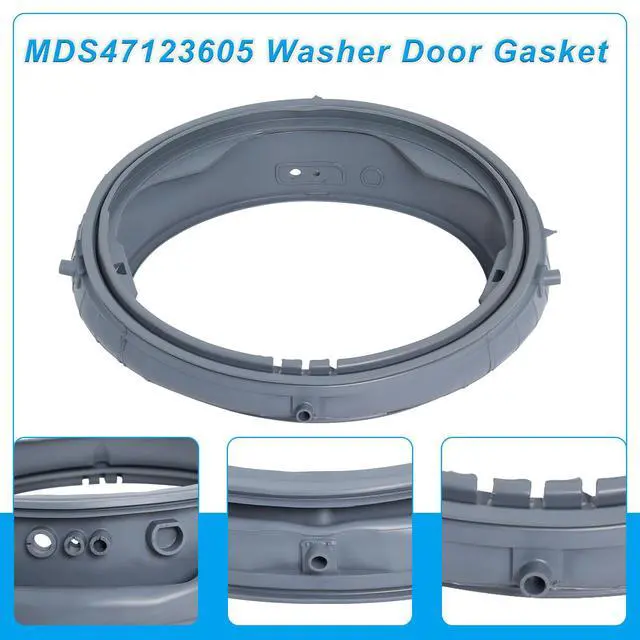 Alt view image 3 of 7 - WM3470HVA WM3570HWA MDS47123605 Washer Door Boot Seal Gasket Compatible with LG Front Load Washer Door Seal & Kenmore Washer Parts WM3570HVA, WM3770HWA,WM3575CW, WM3470HWA