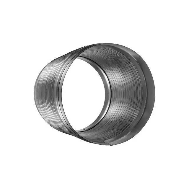 Alt view image 7 of 7 - 8 Inch Flexible Aluminum Duct - 0.82 to 1.64 ft Length Corrugated Vent Hose with Galvanized Steel End Sleeves for HVAC/Washer & Dryer Exhaust Connector/Heat-Resistant Air Ducting Tube