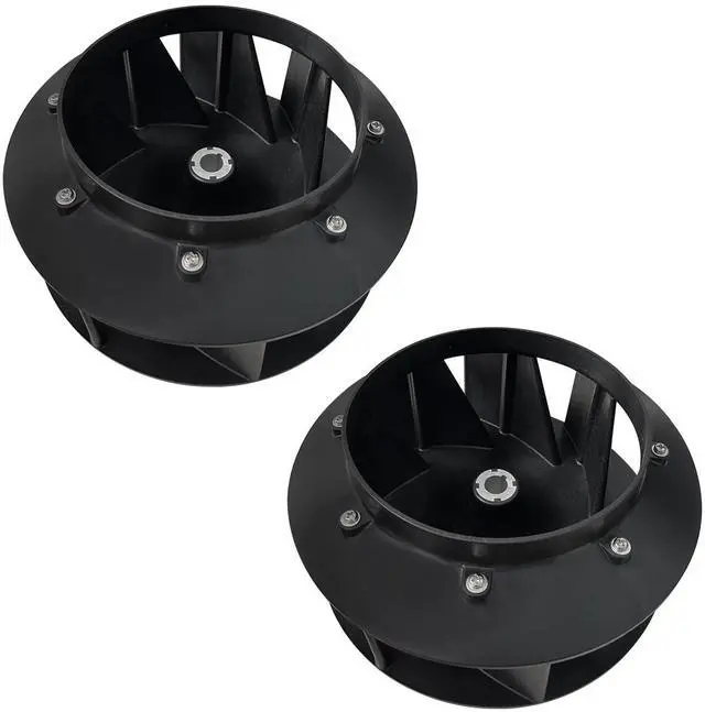 Main image of 70359801P Blower Fan (2Pcs) Fits for Huebsch Speed Queen and Ipso Dryer Replaces 70123301, 70123301P, 70248601, 70248601P, 70359801, TU20281, TU21120, TU218171