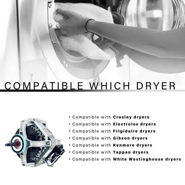 Alt view image 5 of 7 - 131560100 Dryer Drum Drive Motor(OEM Quality) Dryer Motor | Compatible with Frigidaire KenmoreGibsonElectroluxReplaces 134156500131758500S131560100407697131461800APS418132 Motor