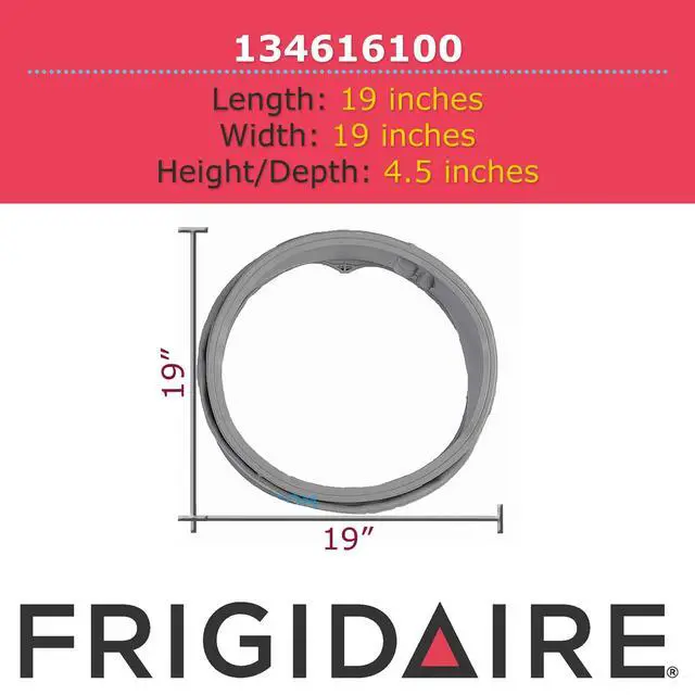 Alt view image 3 of 7 - 134616100 Door Boot Seal Bellows Kit for Washing Machines, Gray