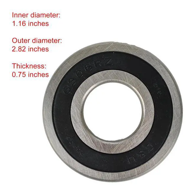 Alt view image 4 of 6 - MDS62058301 4280EN4001G 4280EN4001F Bearings for LG Washer WM8000HVA | Upgrade, w/Seal Kit, WM3170CW Replacement for LG Tromm Front Load Washing Machine Parts