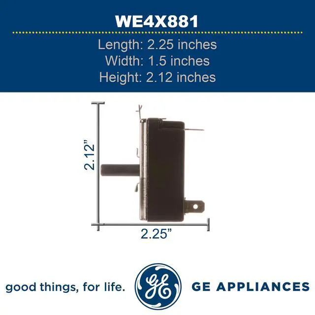 Alt view image 6 of 6 - WE4X881 nuine OEM Rotary Start Switch for Dryers