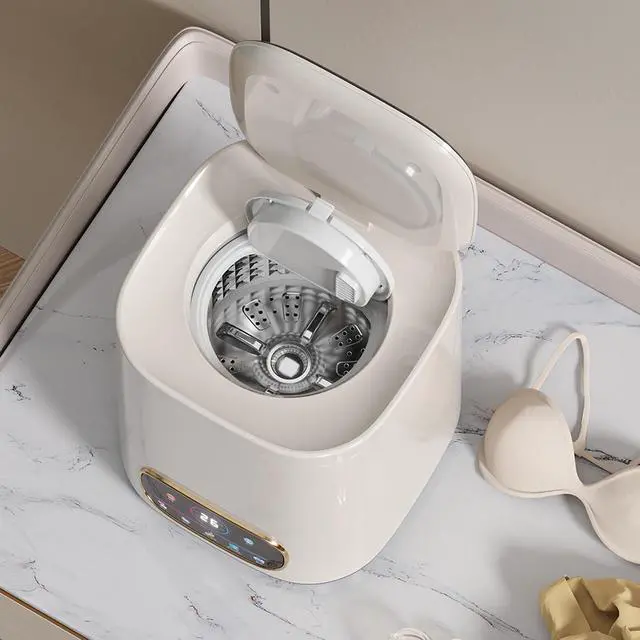 Alt view image 7 of 7 - Portable Fully Automatic Washing Machine, 9L Compact Underwear Mini Washer with LCD Touch Control Screen, One-Touch Operation, Easy Installation, Ideal for Apartments, Dorms, RVs & Travel, 110V