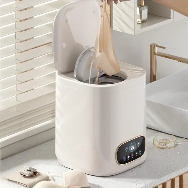 Alt view image 6 of 7 - Portable Fully Automatic Washing Machine, 9L Compact Underwear Mini Washer with LCD Touch Control Screen, One-Touch Operation, Easy Installation, Ideal for Apartments, Dorms, RVs & Travel, 110V