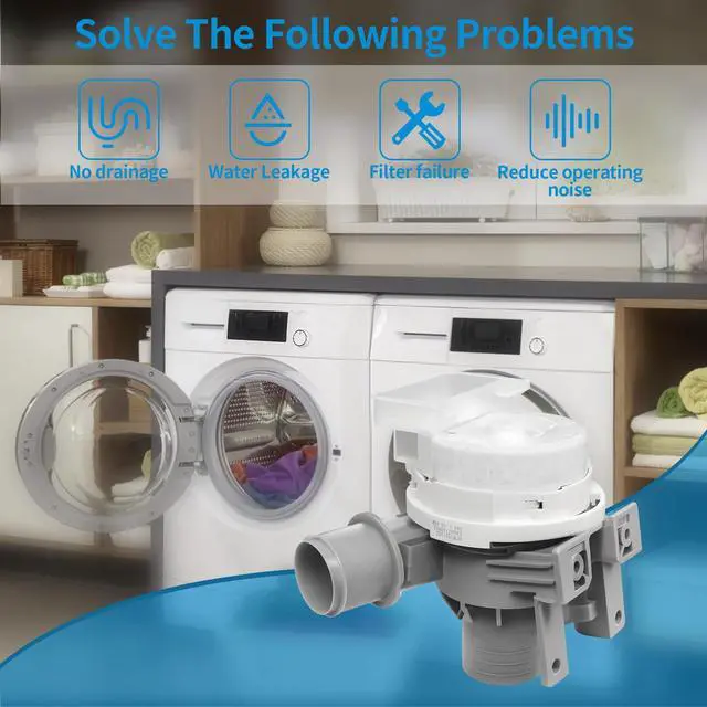 Alt view image 6 of 7 - WT6105CW WT7400CW/CV Washer Drain Pump Fit for Lg | WT7300CW WT7405CW WT7405CV WT7300CV WT7305CV WT7400CV WT7155CW WT7005CW WT7900HBA WT7900HBA WT7800CW Washing Machine