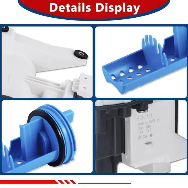 Alt view image 6 of 7 - GFW550SSN2WW GFW550SSN0WW Washer Drain Pump Fit for GE GFW850SPN2RS | Filter Assembly,GFW850SPN0RS GFW850SPN5RS, GFW850SSN1WW GFW850SSN0WW, GFW550SSN1WW GFW650SPN1SN, GFW550SSN5WW Front-Loading