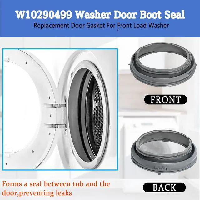 Alt view image 4 of 6 - WPW10381562 WFW9050XW00 WFW9150WW01 Door Boot Seal Compatible with Whirlpool Amana Lnglis Maytag Washer, Front Load Washer Door Gasket Fit WFW9150WW00 WFW9250WW01 W10381562 W10300559 W10290499