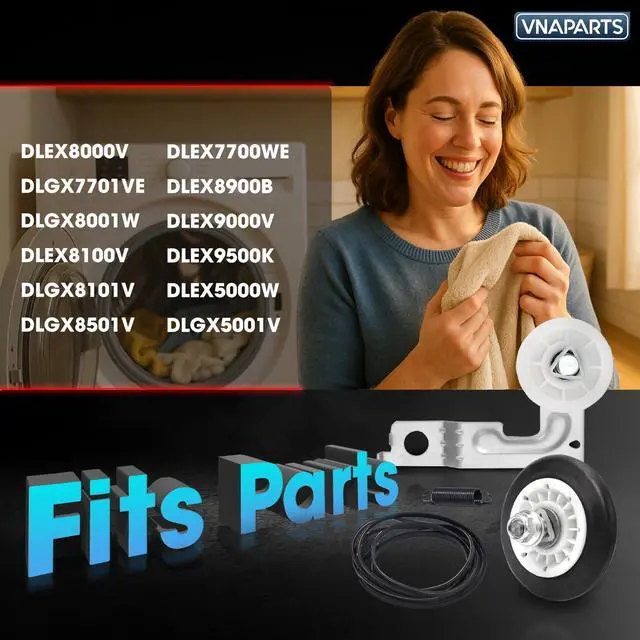 Alt view image 4 of 7 - 4581EL2002C Dryer Drum Roller for LG DLEX8000V DLEX9000V DLE0442G DLE1101W | 4400EL2001D, 4400EL2001F, 4561EL3002A, 4561EL3002B, 4581EL2002A, 4581EL2002H, DLE1101W, DLE7177WM, DLE1501W, DLE2516W