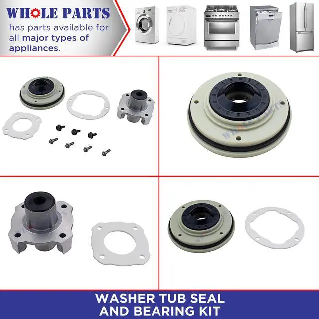 Alt view image 5 of 7 - Upgraded Washer Tub Seal and Bearing Kit # W10219156 - Replacement & Compatible With Some Whirlpool Washing Machines - Replaces AP4373103 - Non-OEM Appliance Parts & Accessories