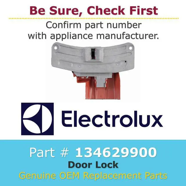 Alt view image 6 of 6 - GENUINE 134629900 Door Lock - Washer