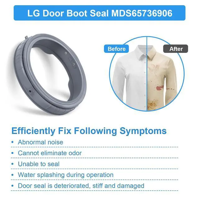 Alt view image 7 of 7 - UPGRADED MDS65736906 MDS65736901 Washer Door Boot Gasket Compatible with LG Washer Door Seal WM4370HKA WM4370HWA WM4270HWA Door Gasket, MDS47123620 Kenmore Washing Machine Door Boot Seal Parts