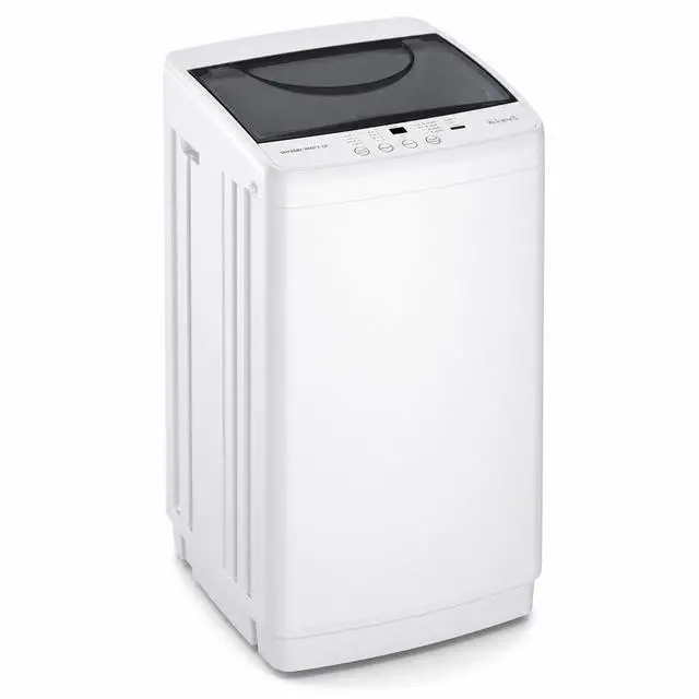 Main image of 7.7 lbs Compact Washer, 1.06 cu. ft. Full-Automatic Laundry Machine with 10 Wash Programs, Delay Start & Stainless Steel Tub, Portable Washing Machine for Home Dorm Apartment, White