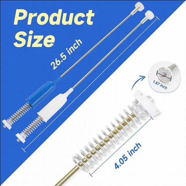 Alt view image 2 of 7 - 5304511328 5304511329 4Pcs Washer Suspension Rod Compatible with Frigidaire FFTW4120SW FFTW4120SW1 FFTW4120SW0, 5304511328 5304511329 Washer Suspension Replace 4584271 AP6261615 EAP12176453 PS12176453