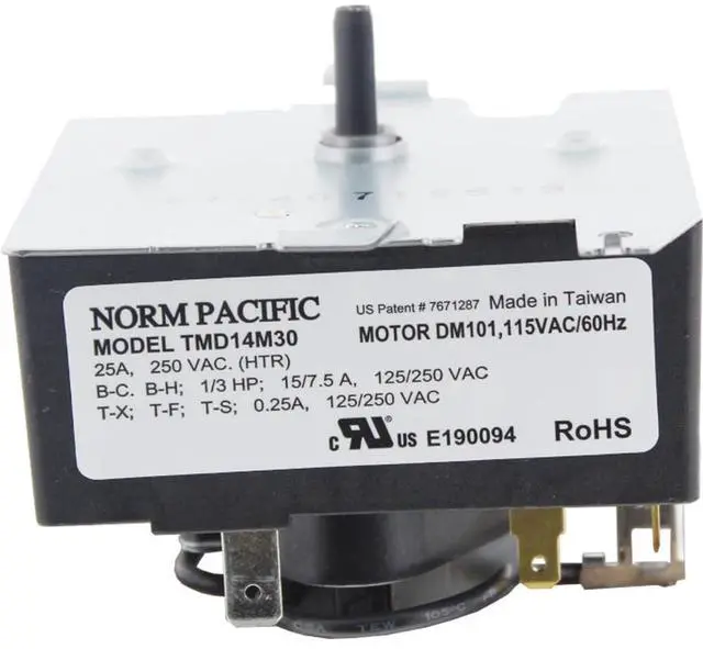 Main image of 234D2377P004 - Dryer Timer Control Replaces GE General Electric Hotpoint Norm Pacific WE04X24550 PS11763064, AP6031056-1 Works in GTD42GASJWW, GTD42GASJWW, XTD72E8SSTWS, ETD48XGASWWB, & More